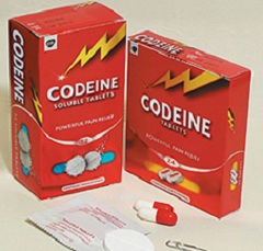 Сироп і таблетки від кашлю з кодеїном